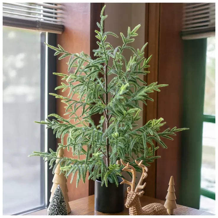 REAL TOUCH PINE TREE IN POT