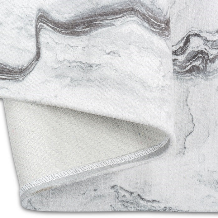 SPARX WAVES GREY WASHABLE RUG PPL-901