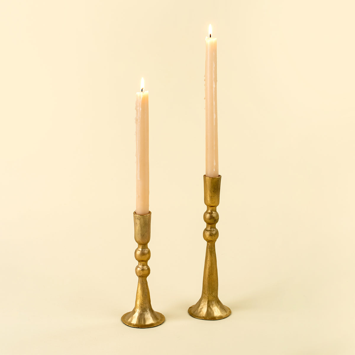 CALUM GOLD FORGED CANDLESTICK