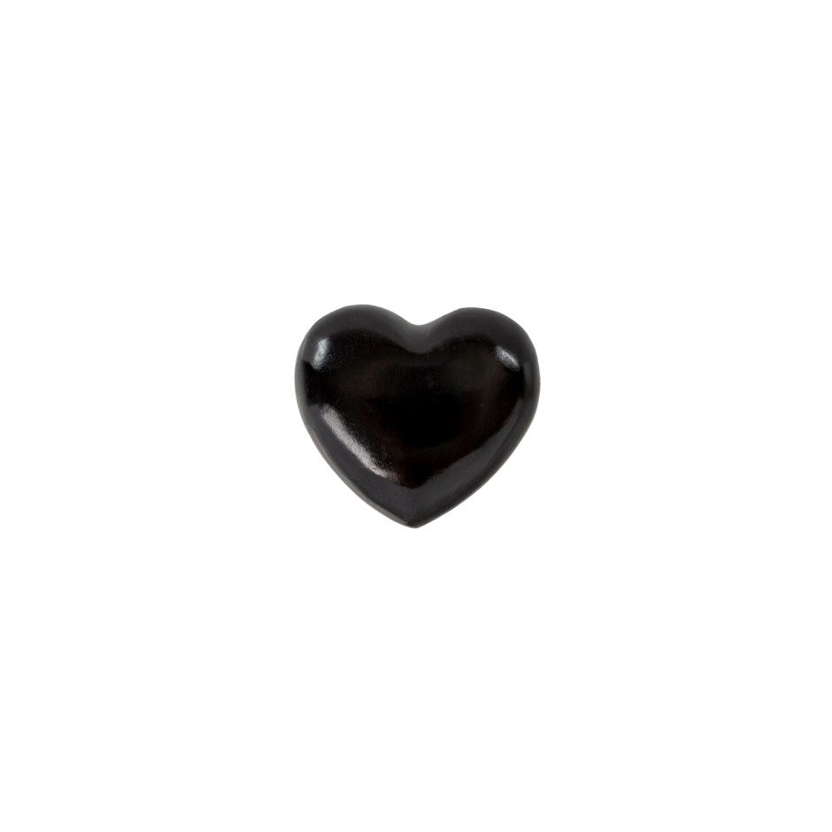 MINI SOAPSTONE HEART BLACK