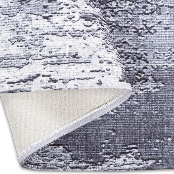 SPARX DISTRESSED GREY WASHABLE RUG PPL-1079GRI