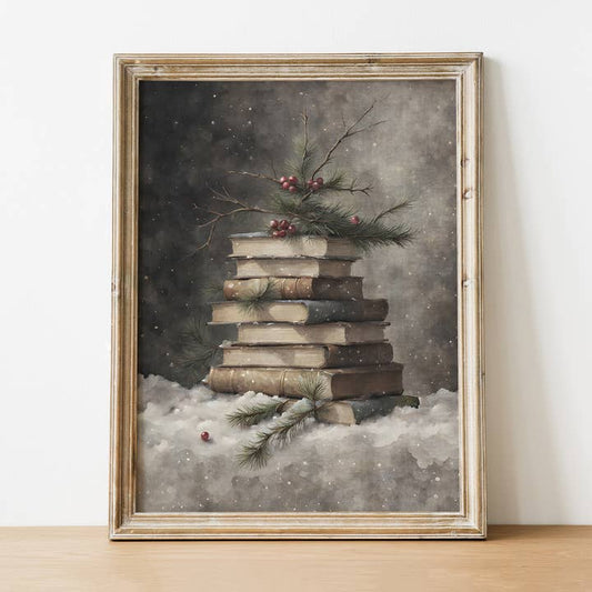 VINTAGE HOLIDAY BOOKS PRINT 8X10