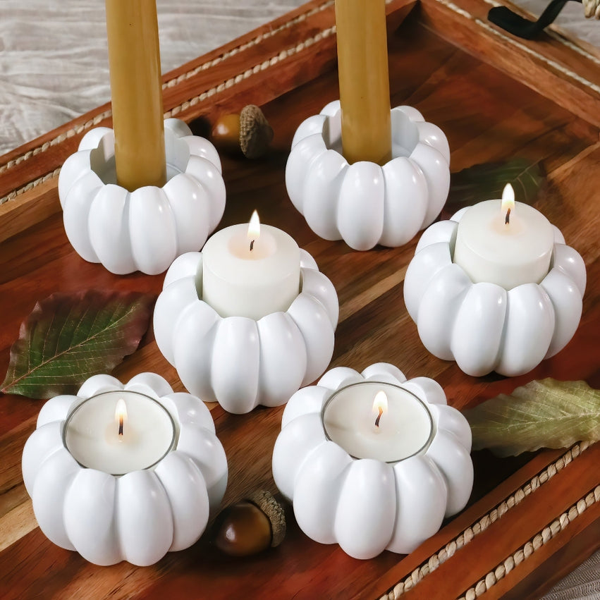 PUMPKIN TEA LIGHT / CANDLESTICK HOLDER