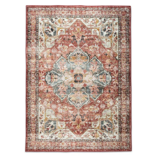 BRIO MODERN RED WASHABLE RUG BRI-1000