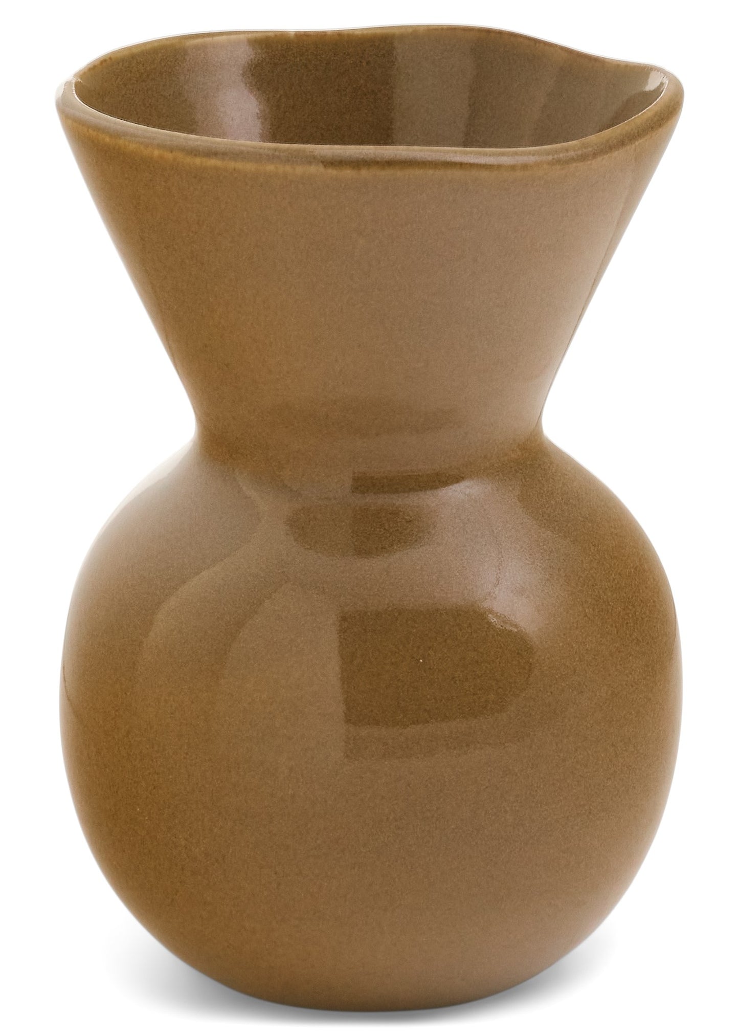 GLAZED BROWN VASE
