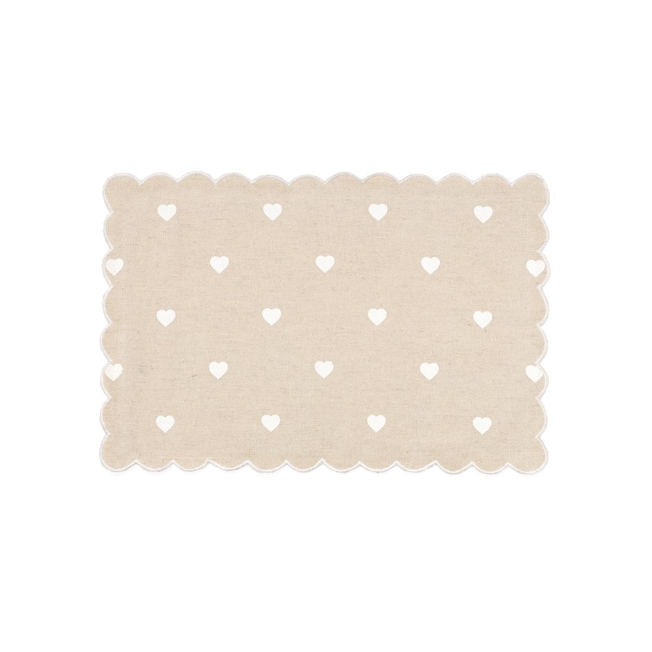 NATURAL HEARTS PLACEMATS S/4