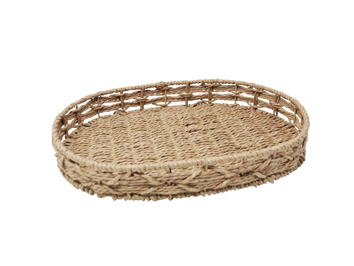 STRAW PAPER OVAL TRAY