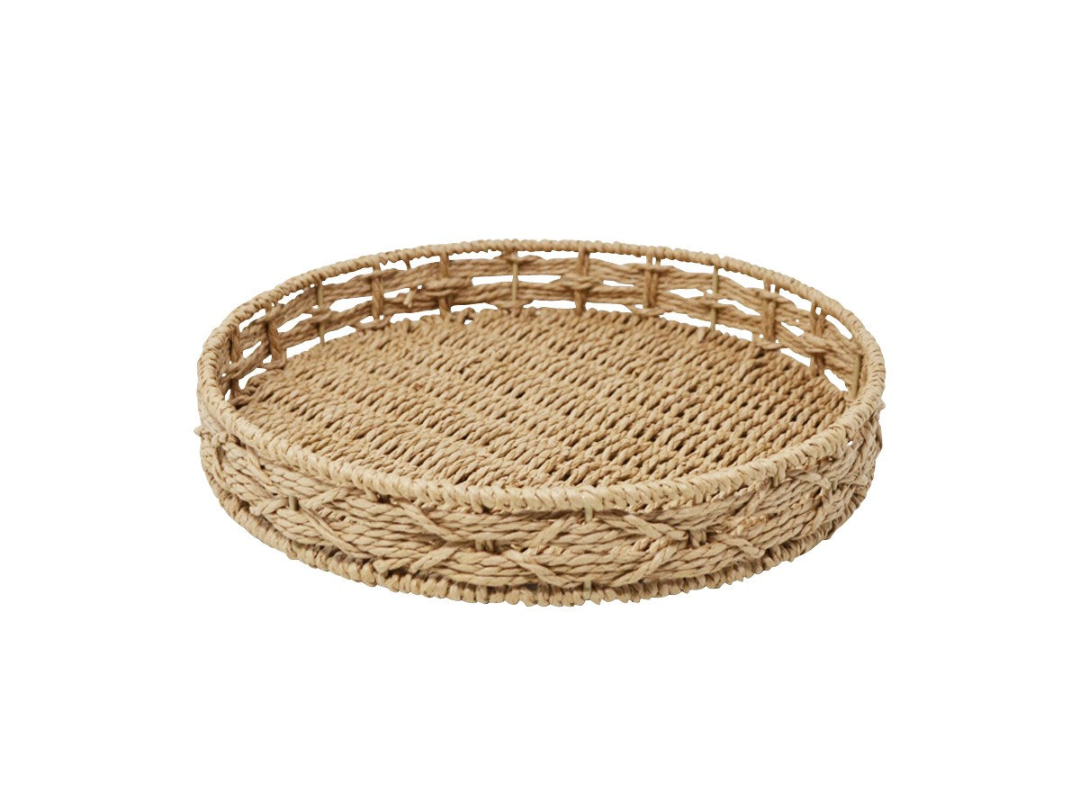 STRAW PAPER ROUND TRAY