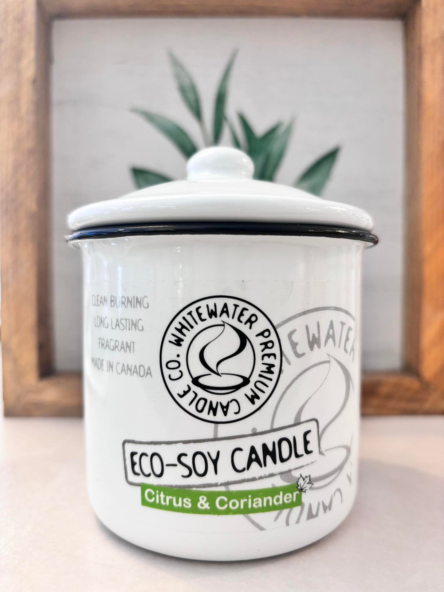 CITRUS AND CORIANDER ENAMEL JAR CANDLE