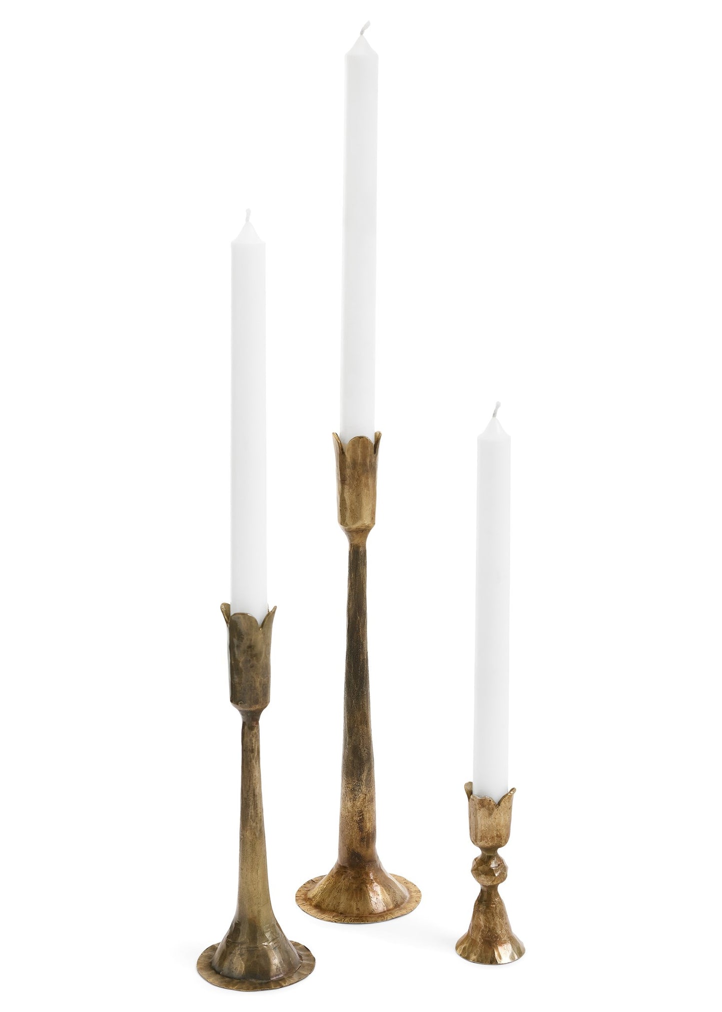 BRASS TULIP CANDLE HOLDER