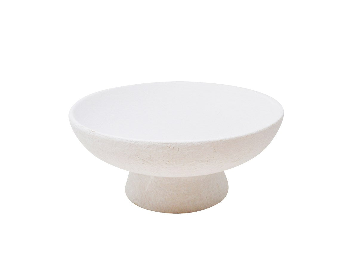 WHITE BOWL ON STAND