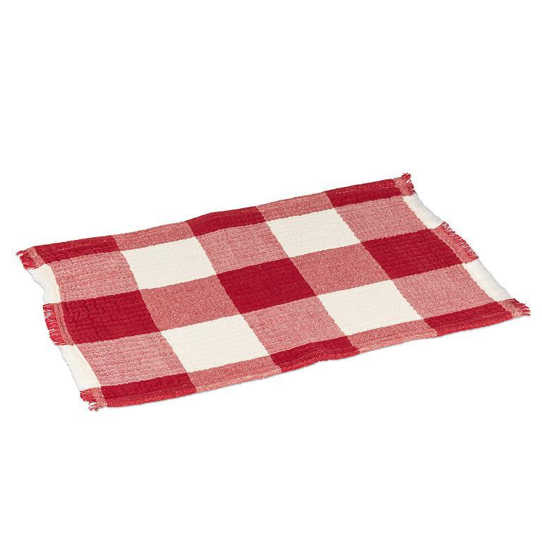 RED CHECKERED PLACEMAT
