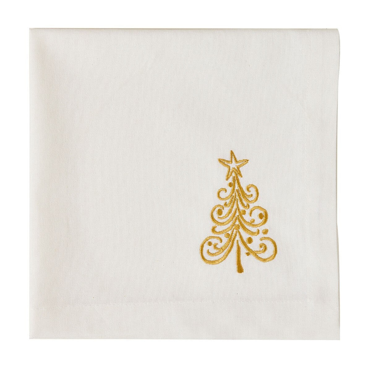GOLD CHRISTMAS TREE NAPKIN