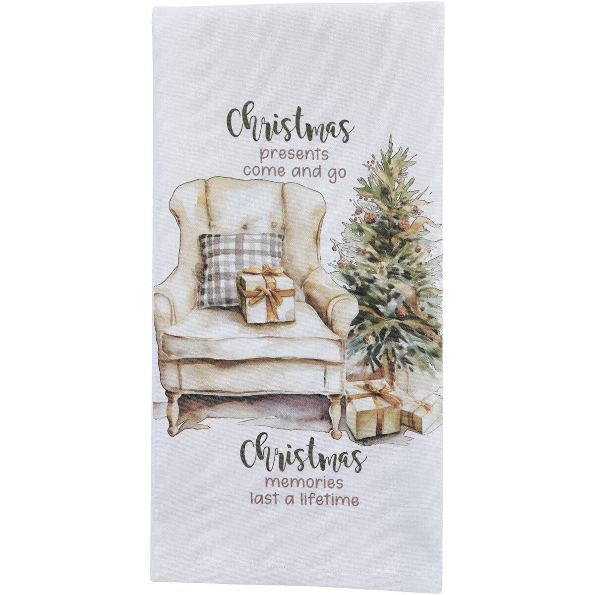 CHRISTMAS MEMORIES TEA TOWEL