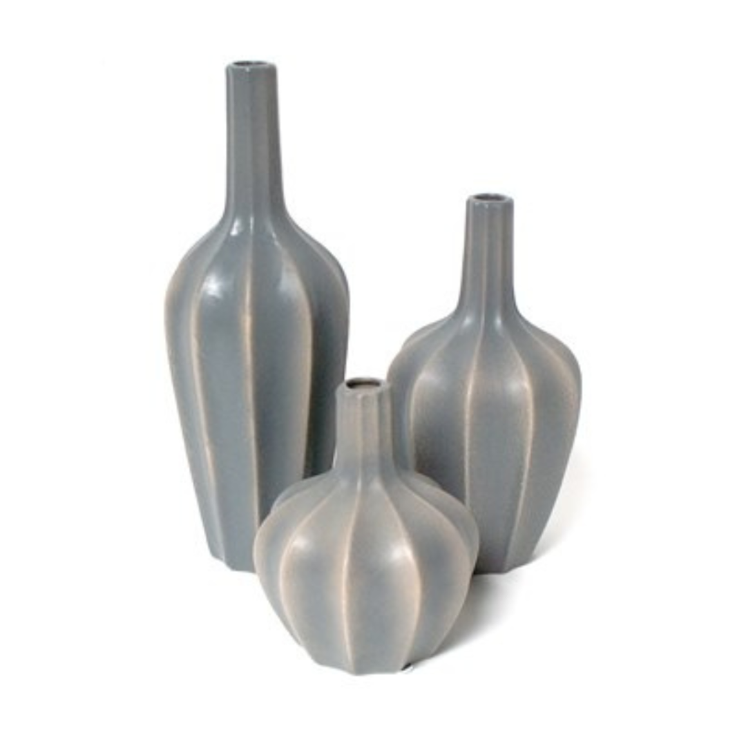GREY CERAMIC VASE