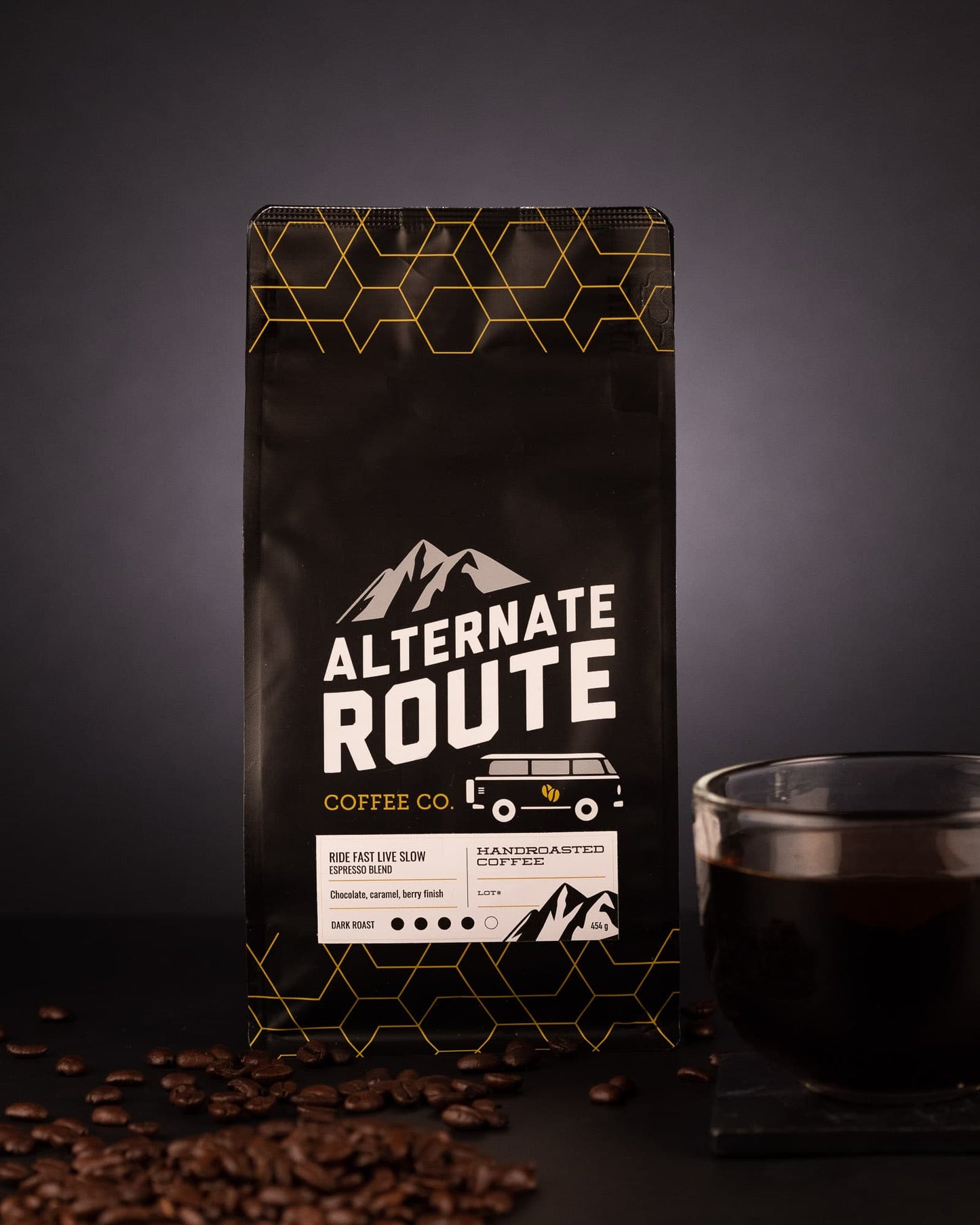 RIDE FAST LIVE SLOW - DARK ROAST COFFEE