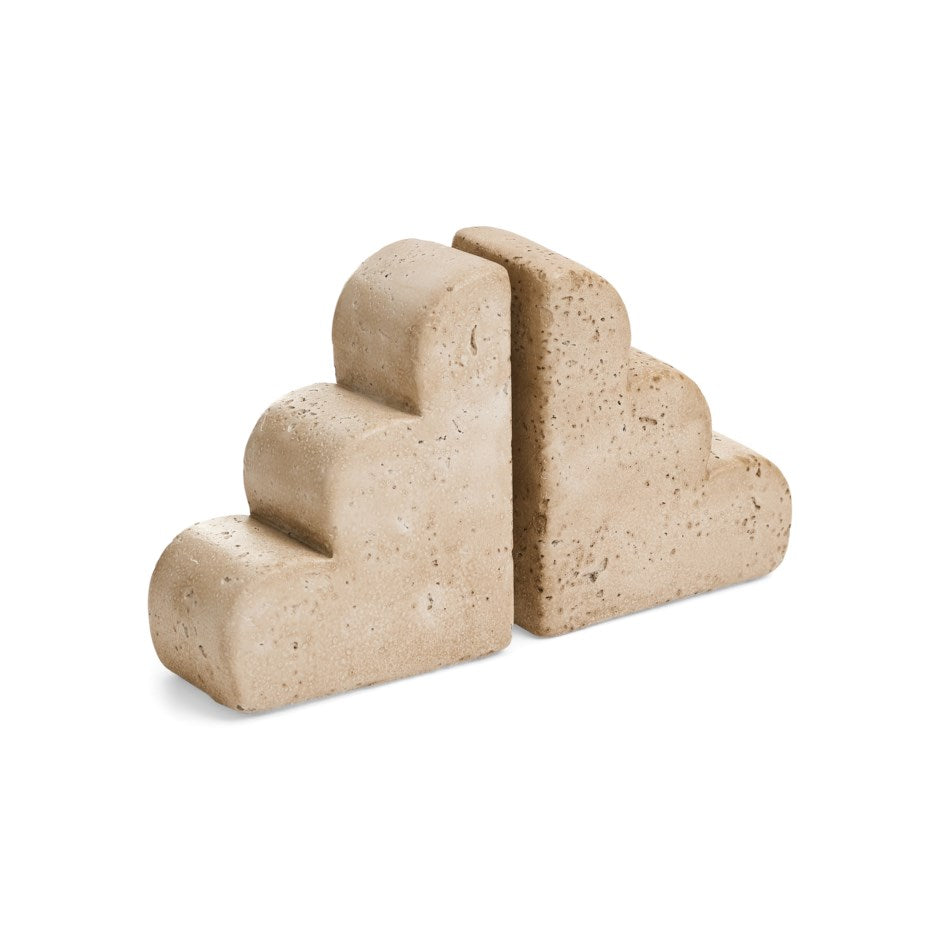 CEMENT DECO BOOKENDS