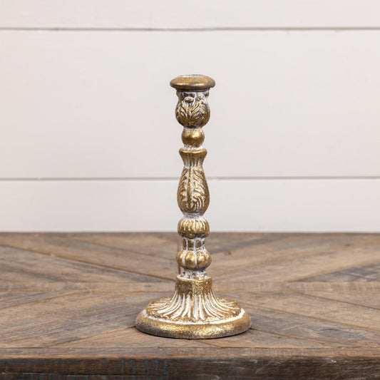 9.5" AGED TAPER CANDLESTICK