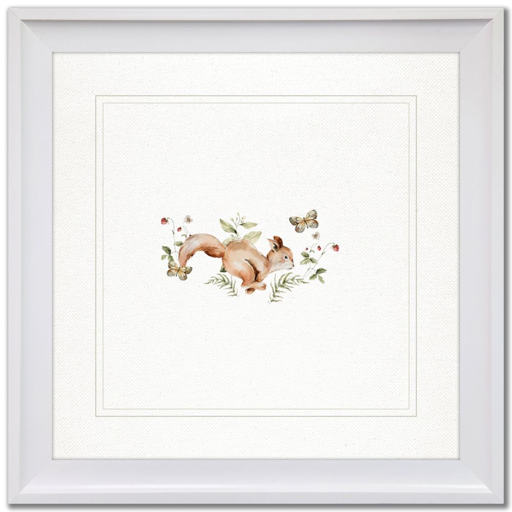 RUSTY SQUIRREL FRAMED CANVAS