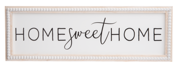 HOME SWEET HOME BEADED WALL SIGN