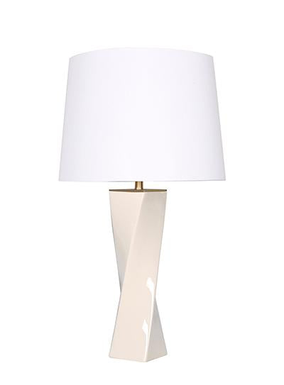 TWISTED CERAMIC LAMP