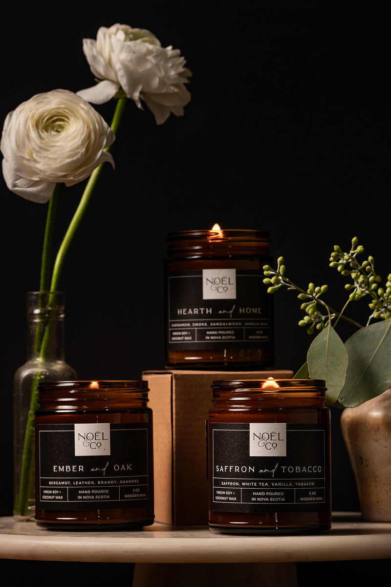 SAFFRON & TOBACCO 8OZ CANDLE