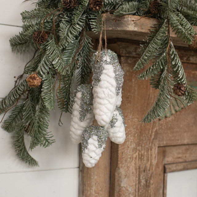 GLITTER PINECONE ORNAMENT