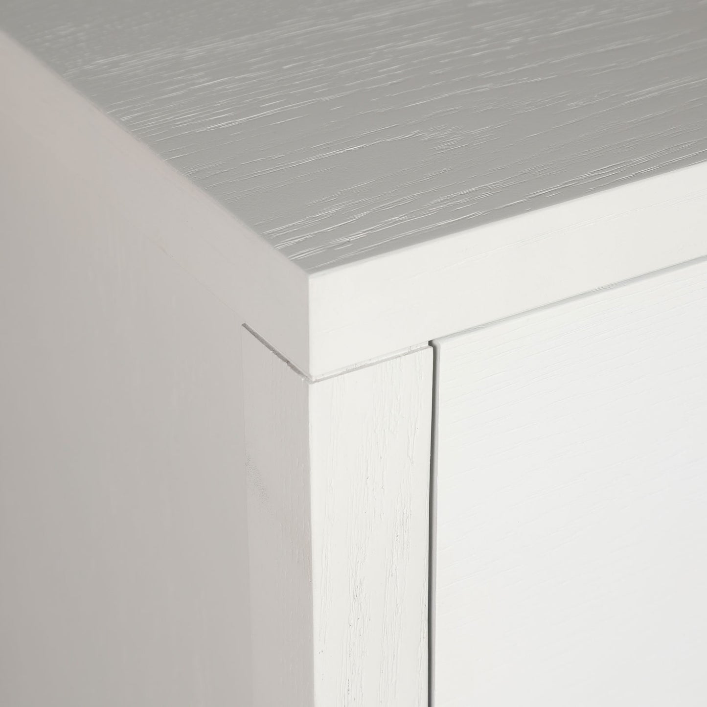 WHITE & GOLD 6-DRAWER ACCENT TABLE