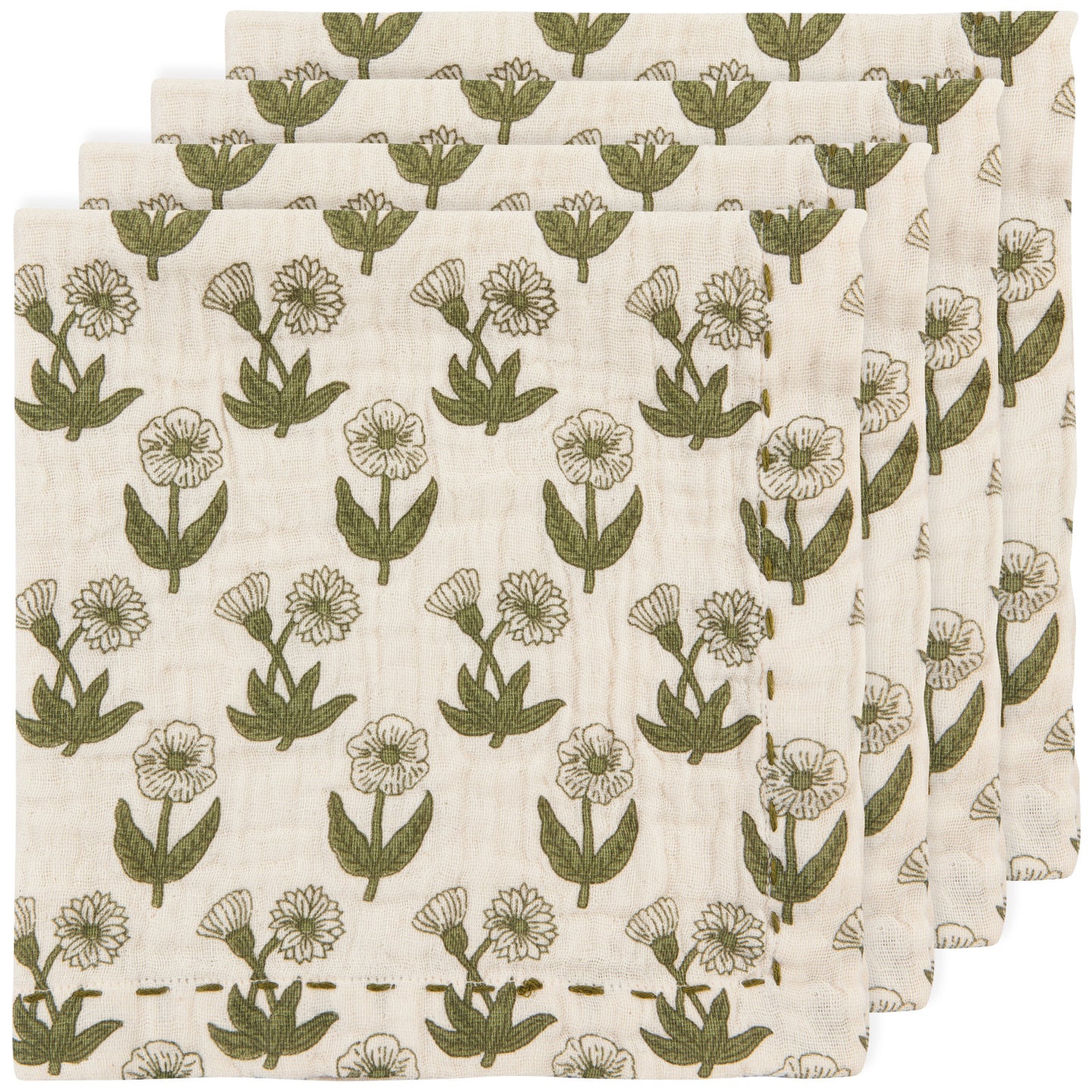 BLOOM DOUBLE WEAVE NAPKINS S/4
