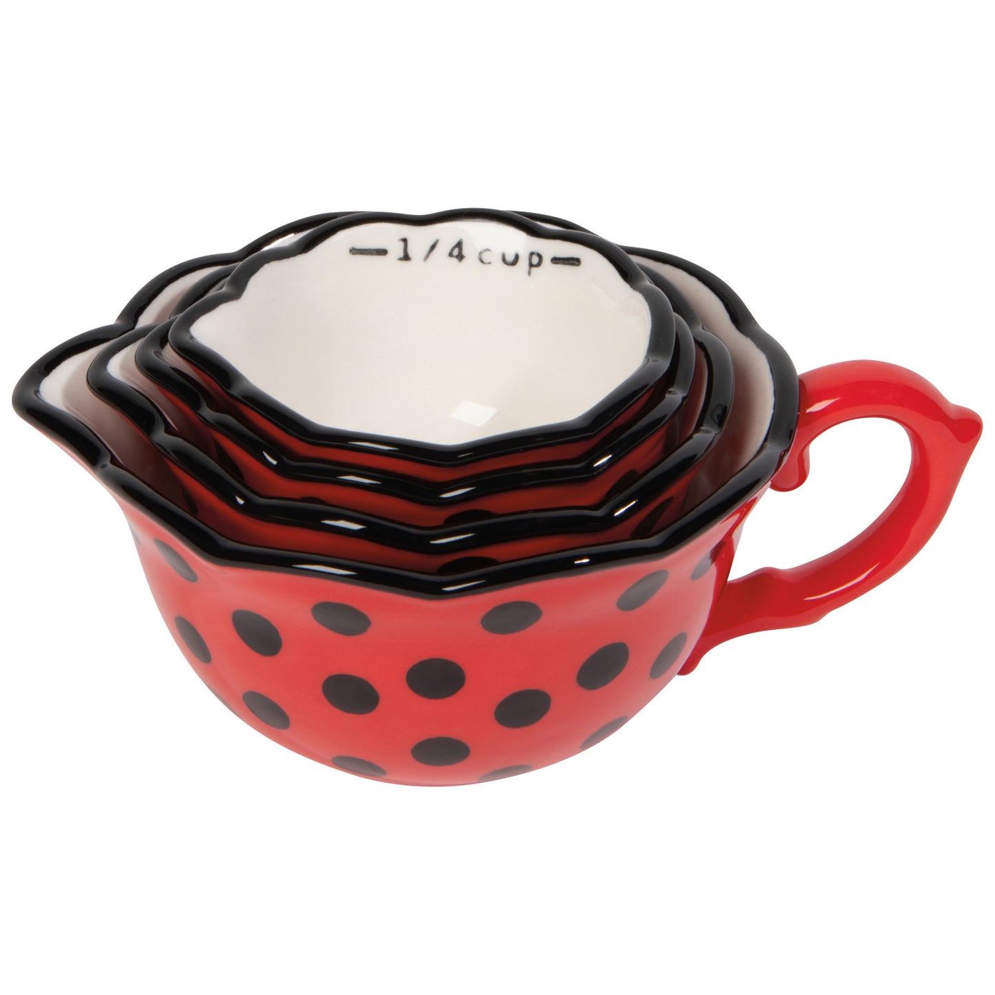 LADYBUGS MEASURING CUPS S/4