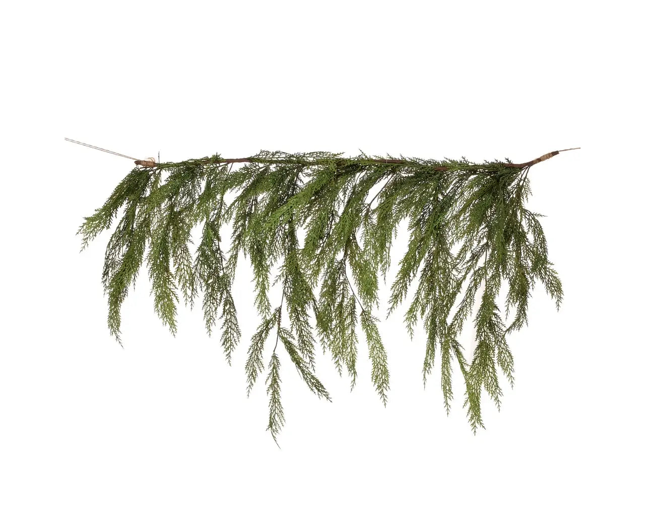 REAL TOUCH NORFOLK DRIPPING CEDAR GARLAND