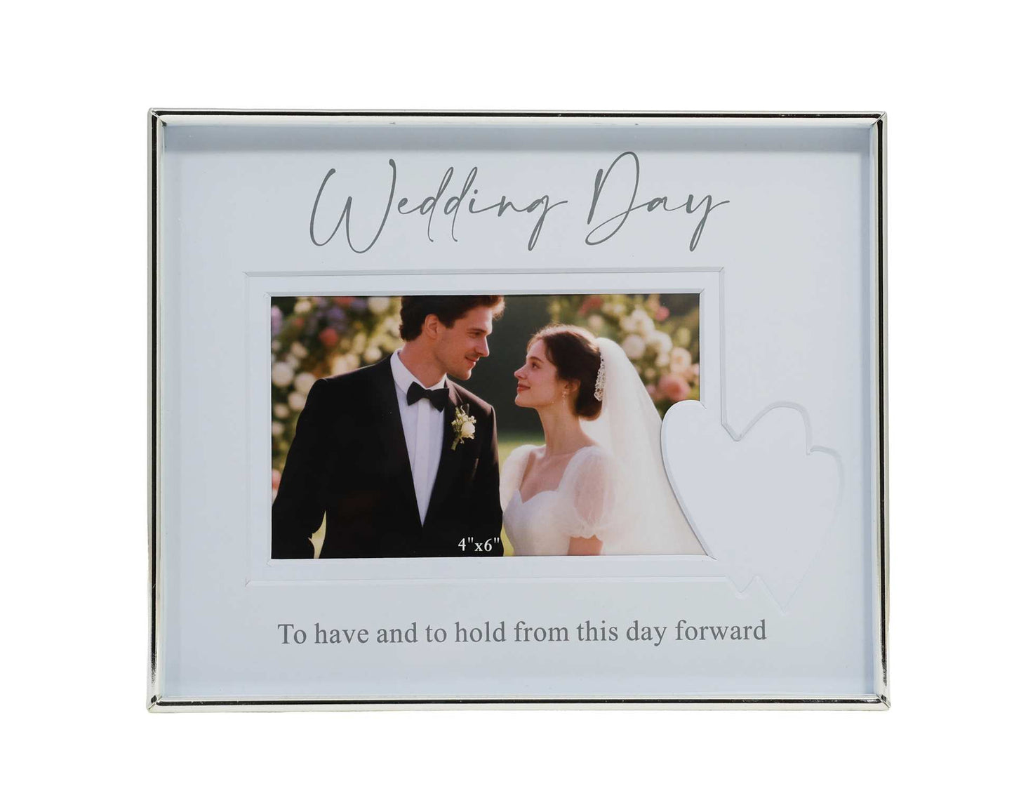 WEDDING DAY SILVER FRAME