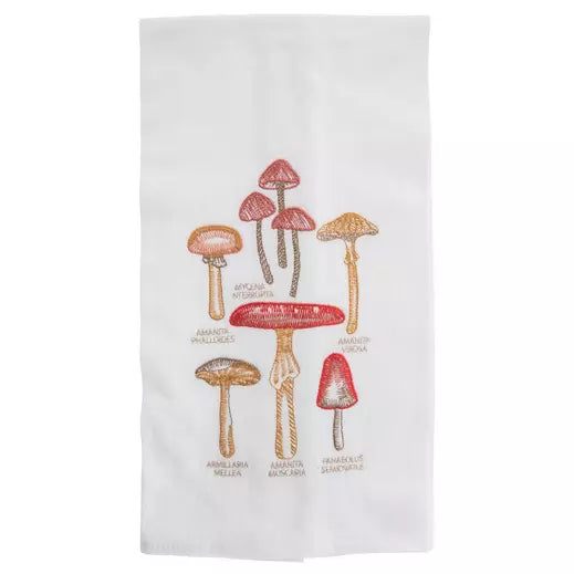 EMBROIDERED MUSHROOM TOWEL