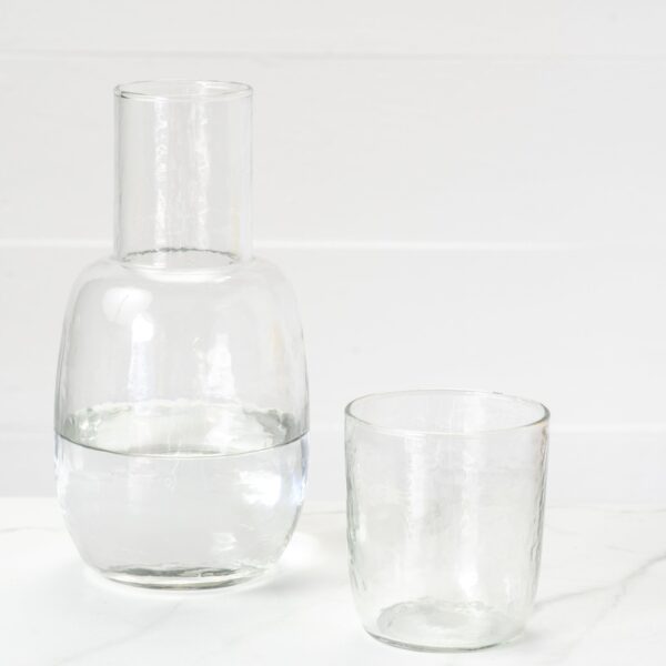 GLASS CARAFE/TUMBLER SET