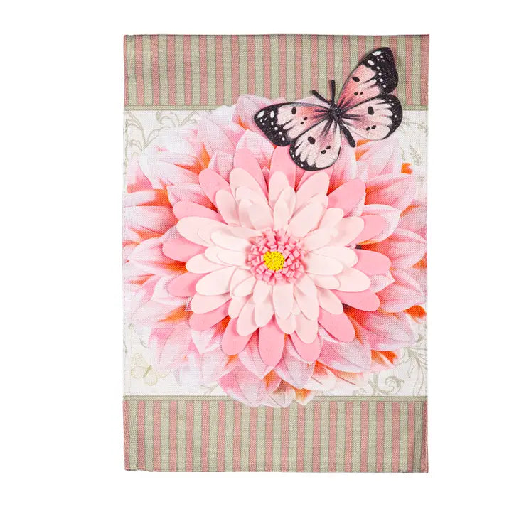BURLAP GARDEN FLAG