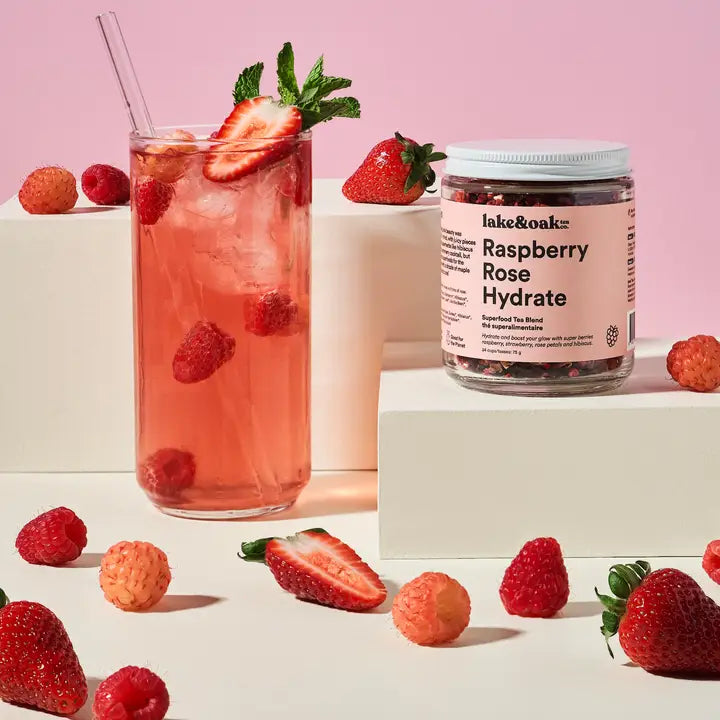 RASPBERRY ROSE HYDRATE - SUPERFOOD TEA BLEND