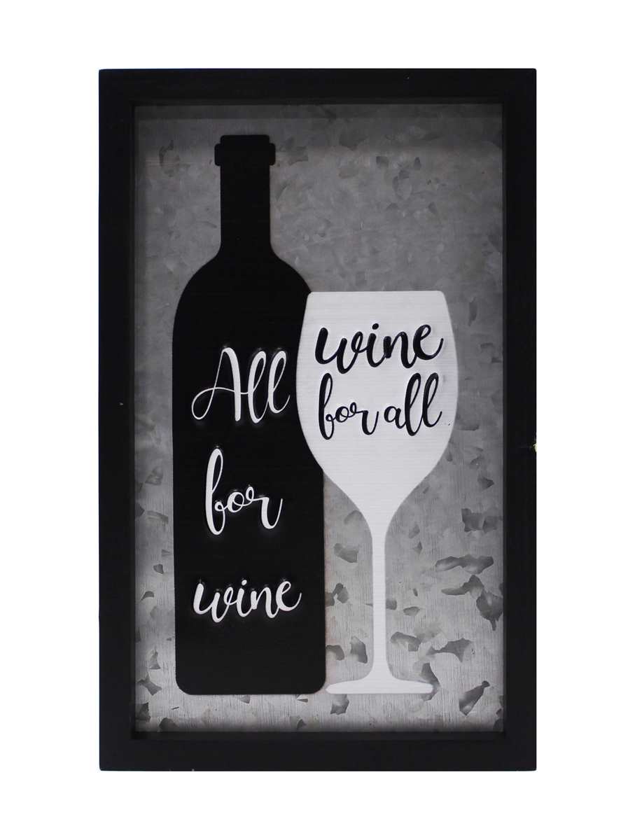 ALL FOR WINE WOOD SIGN