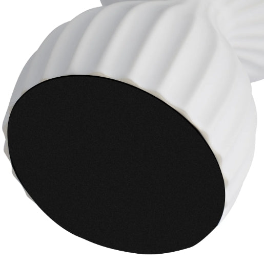 WHITE PILLAR CANDLE HOLDER