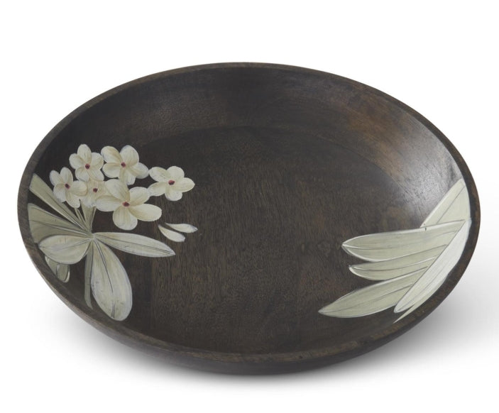 HAND PAINTED WOODEN BOWL