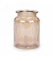 AMBER DIMPLED VASE