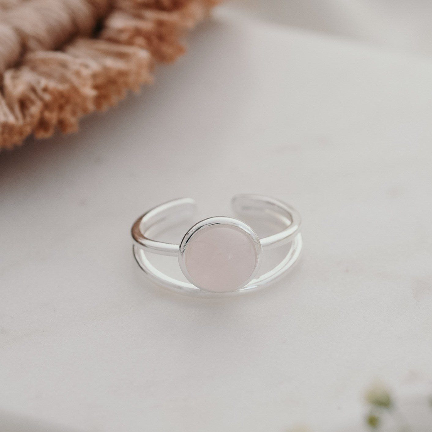 ROSE QUARTZ SOPHIA RING