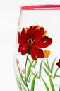 HAND-PAINTED FLOWER STEMLESS GLASS