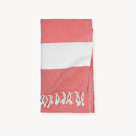 TOWEL - DIAMOND RED