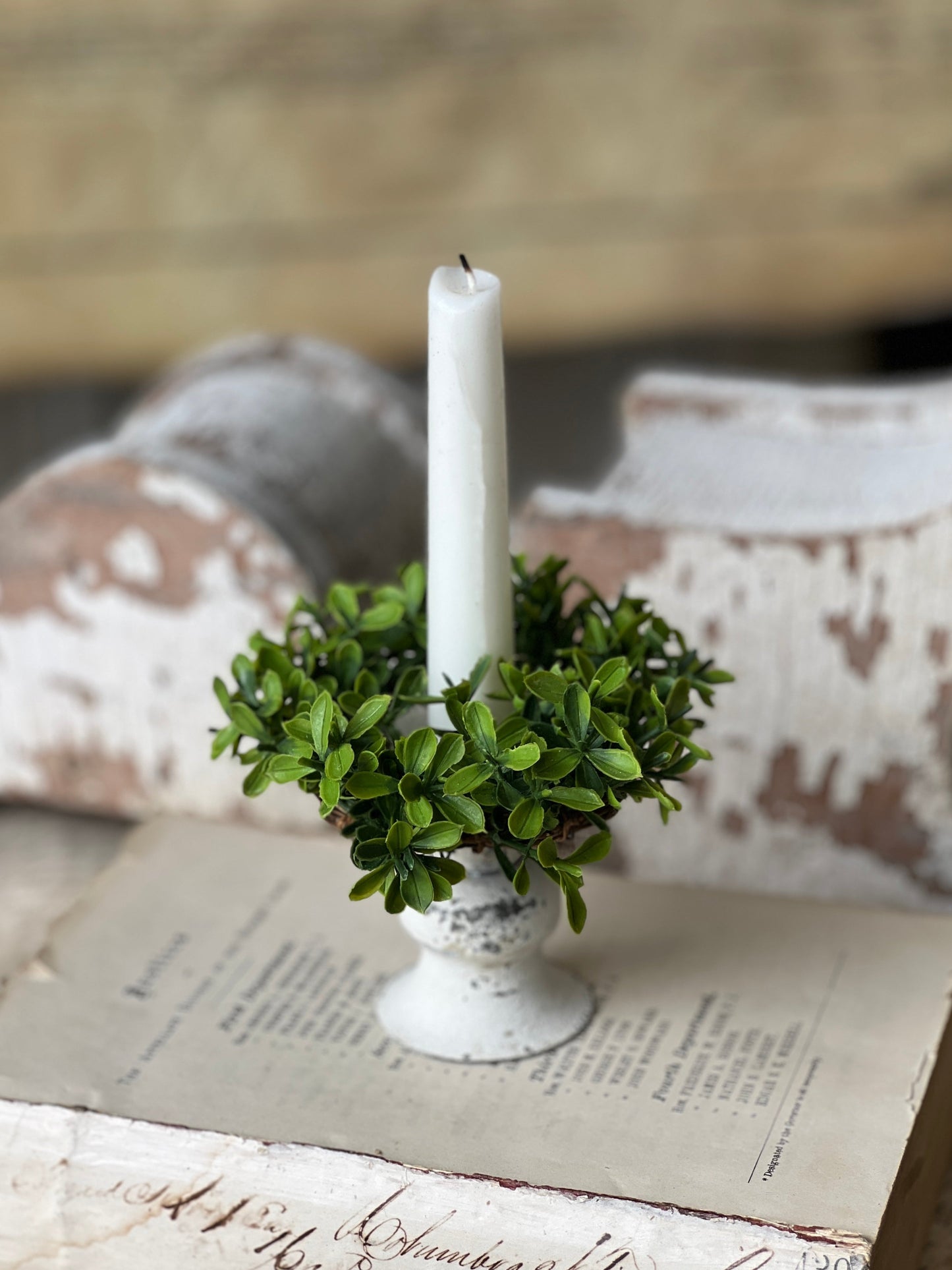 BOXWOOD CANDLE RING