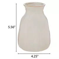 CREAM DIMPLED VASE