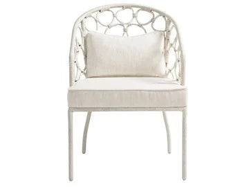 PEBBLE WHITE RATTAN CHAIR