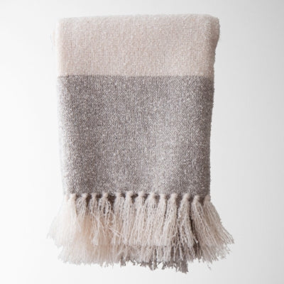 TEXTURED BOUCLE THROW