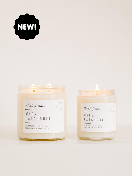 WARM PATCHOULI SOY WAX CANDLE