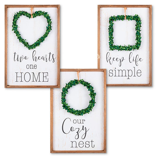 WREATH WALL ART