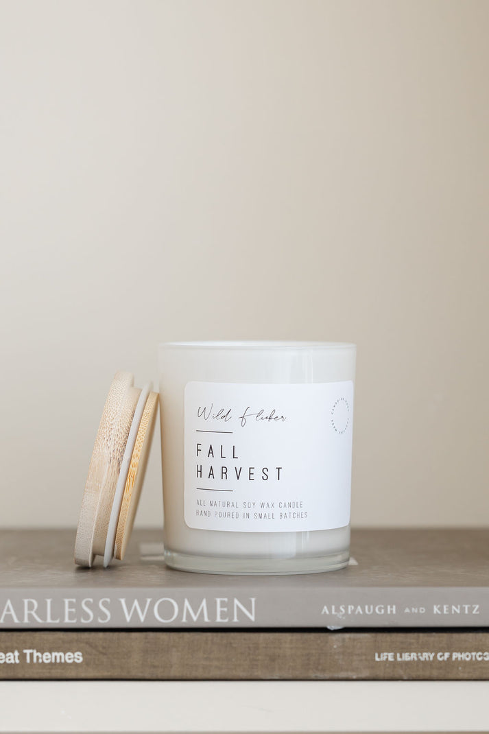 FALL HARVEST WOOD WICK CANDLE